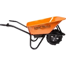 Image Аккумуляторная тачка 80 л 150 кг + зарядное устройство Kraft&Dele KD3125
