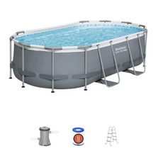 Image Bestway Piscina Power Steel Oval 427x250x100cm, 7250L carcas metal