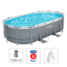 Image Bestway Бассейн STEEL PRO MAX Oval 427x250x100 см, 7250Л, металлический каркас