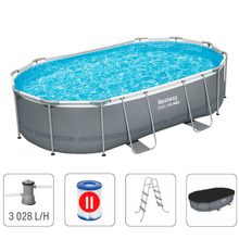 Image Bestway Piscină STEEL PRO MAX Oval 488x305x107 cm, 10949L, cadru metalic