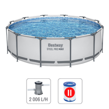 Image Bestway Бассейн STEEL PRO MAX Round 366×100 см, 9150Л, металлический каркас