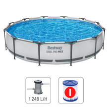 Image Bestway Бассейн STEEL PRO MAX Round 366х76 см, 6473 Л, металлический каркас