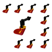 Image Чашка-Поилка для птиц с резьбовым колена Demetra DM09, 10 шт., выгодный набор