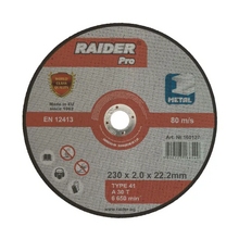 Диск для резки металла Raider 160127 230×2,0mm Image Диск для резки металла Raider 160127 230×2,0mm