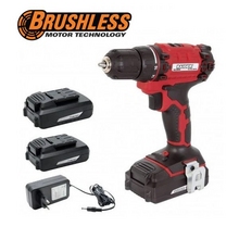 Image Bormașină cu acumulator Li-ion 18V 2x2Ah 45Nm Raider RD-CDB26 (fără perii) (Brushless technology)