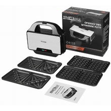 Image Электрический тостер, Вафельница  со сменными вставками 3in1 1500 Вт KD4133