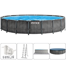 Image INTEX Бассейн GREYWOOD PRISM FRAME PREMIUM 549х122см, 24311Л, металлический каркас, с фильтрующим насосом
