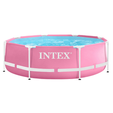 Image INTEX Бассейн Metal Frame Pink 244х76см, 2843Л, металлический каркас