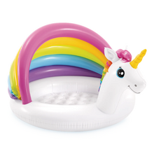 Image INTEX Piscină gonflabilă pentru copii cu baldachin “ Unicorn ” 127x102x69 cm, 45 L, 1-3 ani