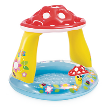 Image INTEX Детский надувной бассейн с навесом “Мухомор” 102х89 см, 45 Л, 1-3 лет