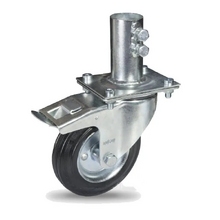 Колесо поворотное с тормозом для строительных лесов 200mm 1158-200 HAKI Image Колесо поворотное с тормозом для строительных лесов 200mm 1158-200 HAKI