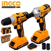 Набор аккумуляторных инструментов INGCO CKLI2007 Image Набор аккумуляторных инструментов INGCO CKLI2007