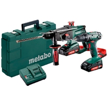 Набор аккумуляторных инструментов Metabo Combo Set 2.3.2, 18V Image Набор аккумуляторных инструментов Metabo Combo Set 2.3.2, 18V