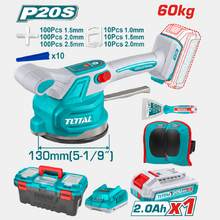 Image Присоска монтажная вакуумная аккумуляторная 130мм 60кг 20.0В 2.0Aч Total TTVLI20018