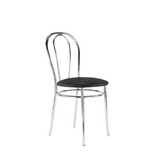 Image Scaun Tulipan chrome V-4 Negru