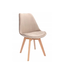 Image Scaun Bari SD-333727 lemn/catifea Bej