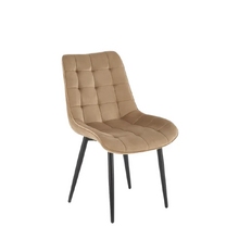 Image Scaun Ganso metal/catifea Bej