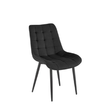 Image Scaun Ganso metal/catifea Negru